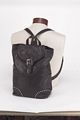 Ladies Back Pack With Studes And Buckle Fold-Ov...