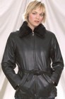 DL25<br>Ladies jacket with removable collar fur...