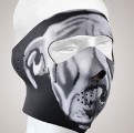 FM13<br>White Bulldog Face mask with velcro str...