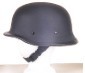 H502<br>German novelty flat black helmet, Y-str...