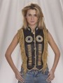 LV424<br>Ladies vest with beads, bone, braid an...