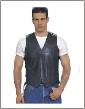 MV303-04<br>Plain Leather Vest w/ Side Laces (H...