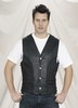 MV318-09<br>Deluxe Leather Vest w/Braid-Side La...